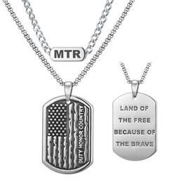 Steel Command Military Dog Tag and Chain Set 12489 0013 a main