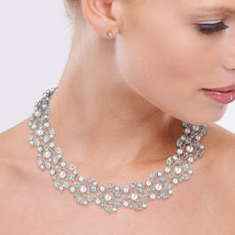 PremierPearl Statement Neck Earrings 11395 0026 m model