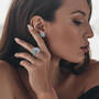 Personalized Love Blossom Ring with FREE Matching Earrings 12226 0011 l model