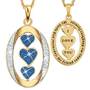 My Daughter “I Love You” Birthstone & Diamond Pendant, My Daughter I Love You Diamond Pendant 1136 001 3 9