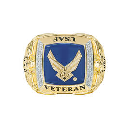 The US Air Force Diamond Heritage Ring 12827 0048 d flat