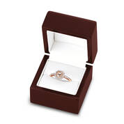 Juliet Morganite&Diamond Ring 12066 0014 g gift box