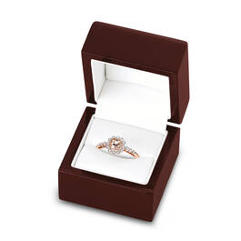 Juliet Morganite&Diamond Ring 12066 0014 g gift box
