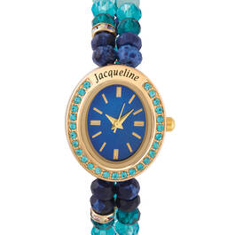 Ocean Blue Crystal Stretch Watch 12687 0013 a main