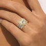Personalized Heart of Gold Stackable Three Ring Set 12211 0018 m model