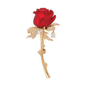 Endless Love Rose Pin with Free Matching Earrings 12343 0019 b pin