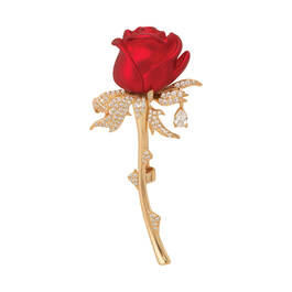 Endless Love Rose Pin with Free Matching Earrings 12343 0019 b pin
