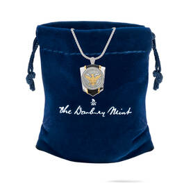 Personalized Diamond Shield Pendant 11230 0025 g giftpouch