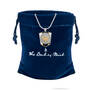 Personalized Diamond Shield Pendant 11230 0025 g giftpouch