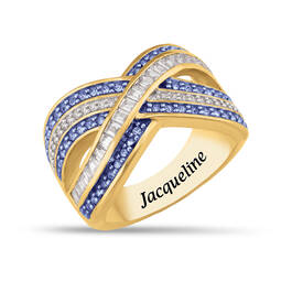 Birthstone Crisscross Ring 11841 0018 i september