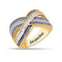 Birthstone Crisscross Ring 11841 0018 i september