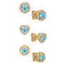 Genuine Birthstone Earring Set 12496 0014 f march