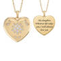 Forever My Daughter Golden Pendant Set 12940 0016 c heart necklace