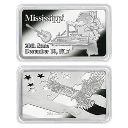 America the Beautiful Silver Plated Ingot Collection 11985 0014 z MS