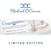 Michael O Connor Limited Edition Diamond Flower Set 11142 1988 b card