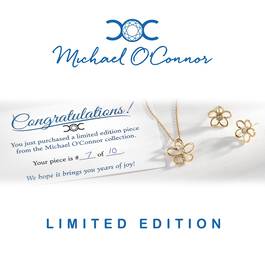 Michael O Connor Limited Edition Diamond Flower Set 11142 1988 b card
