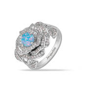 Personalized Love Blossom Ring with FREE Matching Earrings 12226 0011 d ring