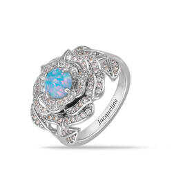 Personalized Love Blossom Ring with FREE Matching Earrings 12226 0011 d ring