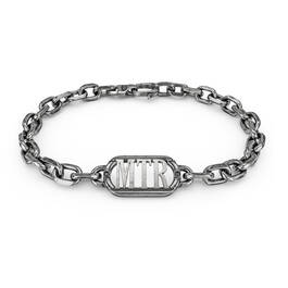 Personalized Custom Cut Black Diamond Bracelet 12362 0015 a main