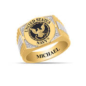 The Personalized Diamond Apex US Navy Ring 12934 0022 a main