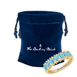 Genuine Aquamarine Birthstone Ring 12394 0033 g giftpouch