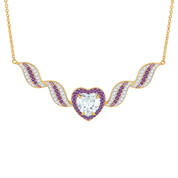 Personalized Everlasting Love Birthstone Necklace 10673 0013 b february