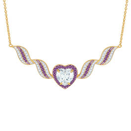 Personalized Everlasting Love Birthstone Necklace 10673 0013 b february