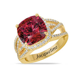 Bold Beautiful Birthstone Swirl Ring 12614 0011 g july