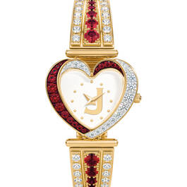 Womens Birthstone Initial Heart Watch 10332 0016 a main