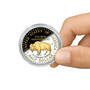 Platinum Gold Buffalo Coin and Stamp set 11749 0011 c hand