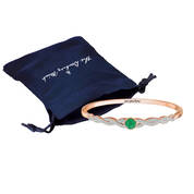 Personalized Copper & Jade Swirl Bracelet 12241 0012 g gift pouch