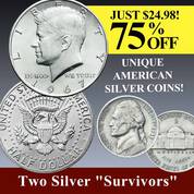 Jefferson Wartime Silver Nickel Kennedy Half Dollar 3235 1389 a main