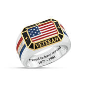 Freedoms Shield American Flag Ring 12490 0028 a main
