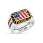 Freedoms Shield American Flag Ring 12490 0028 a main