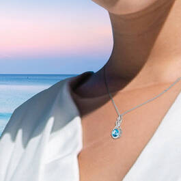 Shimmering Sea Blue Topaz Pendant 12475 0019 m model