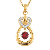 Genuine Birthstone Drop Pendant 2273 001 4 1