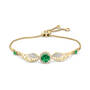 Personalized Angel Wing Birthstone Bracelet by Michael OConnor 12244 0019 e may