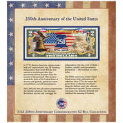 The USA 250th Anniversary Commemorative $2 Bill Collection 12899 0025 b panel