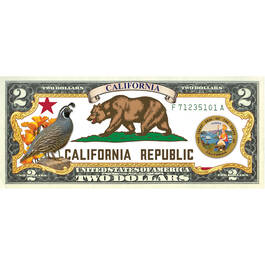 State Bird and Flower Enhanced $2 Bill Collection 11346 0026 a California