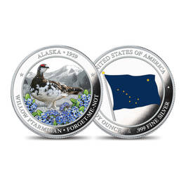 The State Bird and Flower Silver Commemoratives 2167 0104 a commemorativeAK