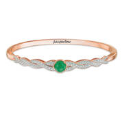 Personalized Copper & Jade Swirl Bracelet 12241 0012 a main