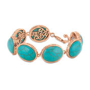 Turquoise&Copper Bracelet 11720 0014 a main