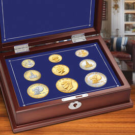 Platinum and Gold Enh Bicent Mint Mark Set 12147 0017 b display