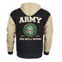 The Personalized Two Tone US Army Hoodie 12418 0019 b back