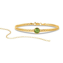 Everyday Elegance Birthstone Bracelet with Free Matching Bracelet 12580 0011 h august
