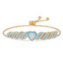 Everlasting Love Birthstone Bracelet, Personalized Everlasting Love Birthstone Bracelet 10674 0012 c march