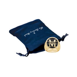 Personalized Onyx Signet Ring 11220 0019 g gift pouch