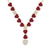 A Dozen Roses Diamond Kiss Necklace 11875 0017 a main