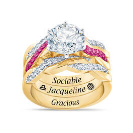 Birthstone Zodiac Ring Set 6740 0044 j october