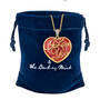 With All My Heart I Love You Jade and Diamond Pendant 10989 0012 g gift pouch